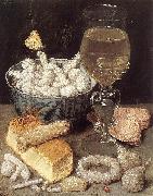 FLEGEL, Georg Still-Life with Bread and Confectionary dg china oil painting artist